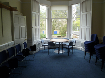 Room G.01 is a tutorial room located on the ground floor of 21 George Square