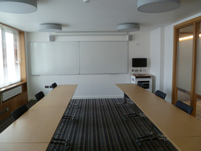 3.03 is a Tutorial room located on the second floor of 50 George Square.
