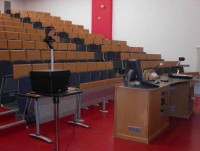 Lecture Theatre 1 is a Lecture Theate located on the ground floor of Appleton Tower.